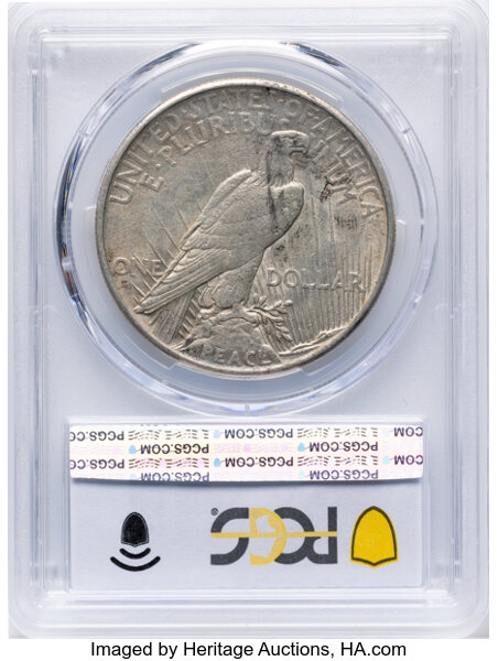 Peace Dollar $1  1921-1935 [Type] AU50 thumbnail 2