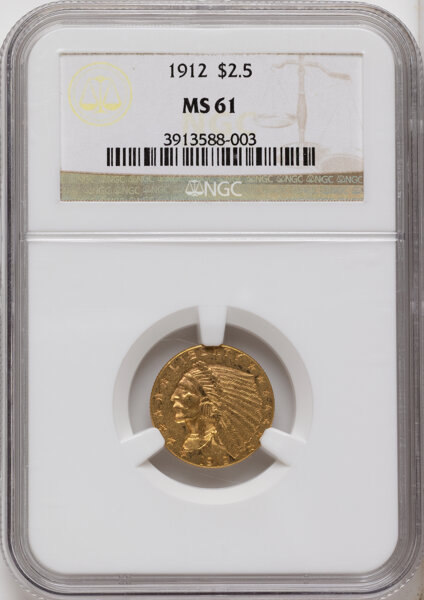 1912 $2 1/2 MS thumbnail 6
