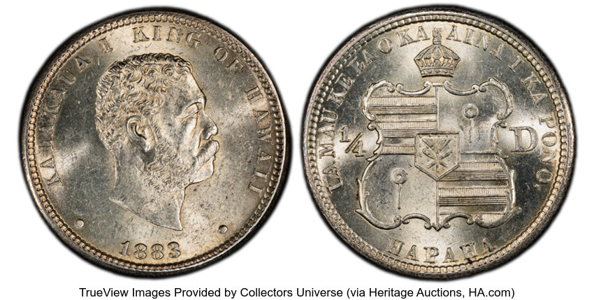 1883 25c Hawaii MS thumbnail 7