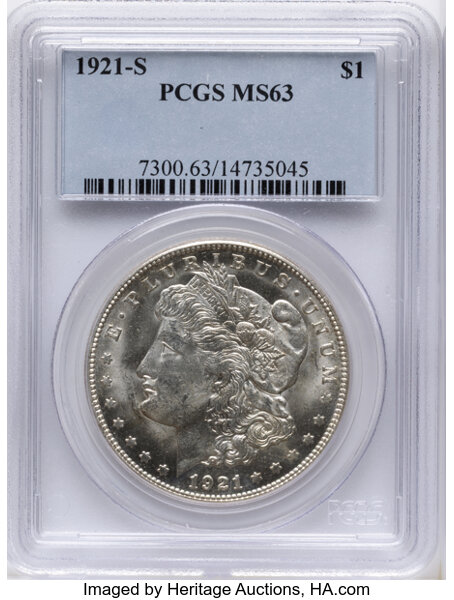 1921-S $1 MS63 thumbnail 3