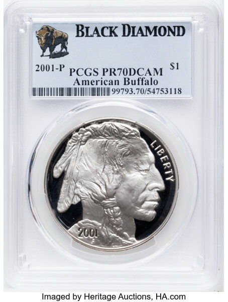2001-P S$1 American Buffalo PR DCAM thumbnail 3