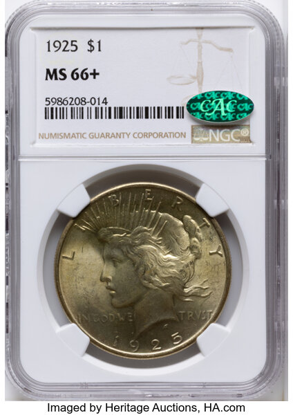 1925 $1  Tiara Die Gouge, VAM-1A2 MS thumbnail 8