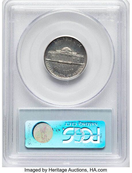 Jefferson Nickel 5c Memorial Reverse, 1938-2003 [Type] PR67 thumbnail 2