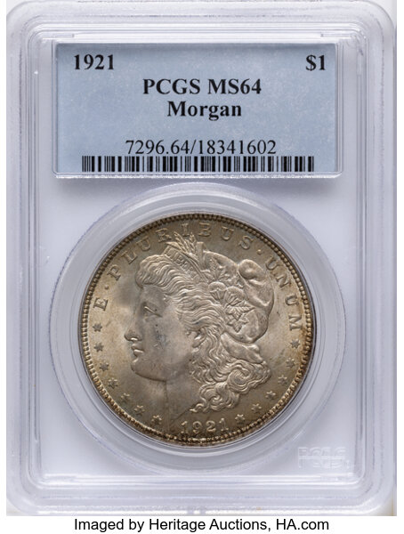 1921 $1  Morgan, Meteor Die Gouges, VAM-3i MS thumbnail 17