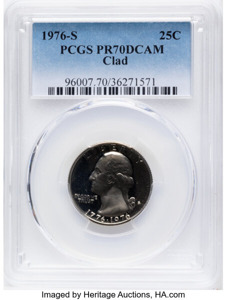 1976-S 25c Clad PR DCAM thumbnail 3