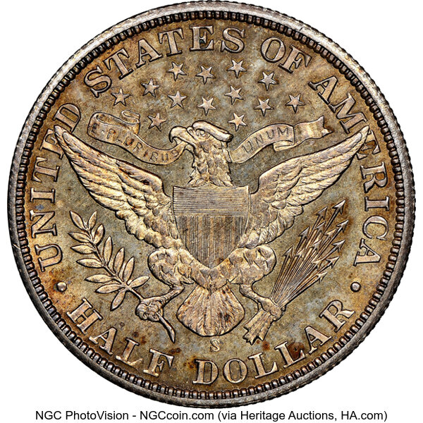 1901-S 50c MS60 thumbnail 2