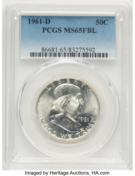 1961-D 50c MS FBL thumbnail 4