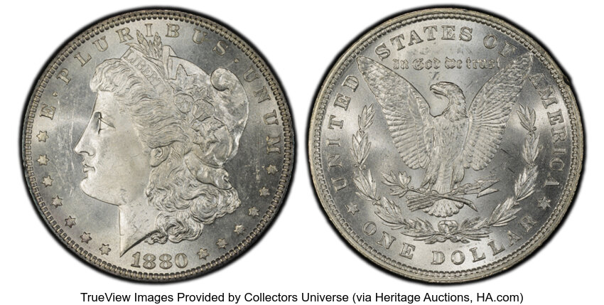 1880 $1  Checkmark, VAM-11A MS thumbnail 10