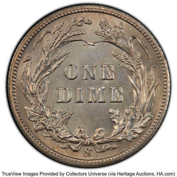 Barber Dime 10c 1892-1916 [Type] MS64 thumbnail 2