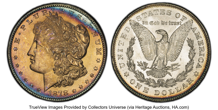 1878 7TF $1  Rev. 1878, Rev. Denticle Impressions, VAM-225A MS thumbnail 14