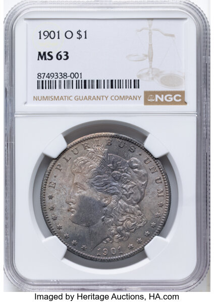 1901-O $1  Bar in Mintmark, VAM-13 MS thumbnail 6