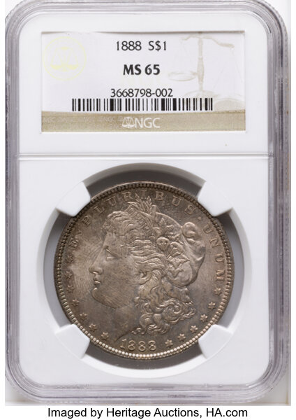 1888 $1  Doubled PLURIBUS, VAM-32 MS thumbnail 10