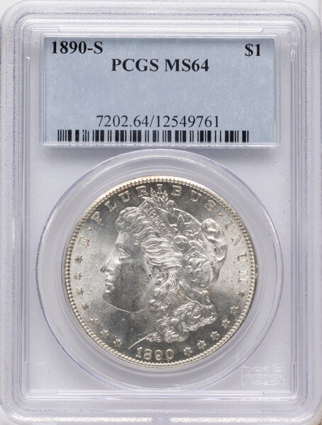 1890-S $1  Die Break Wing, VAM-2B MS thumbnail 16