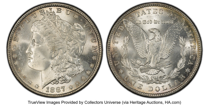 1887 $1 MS66 thumbnail 5