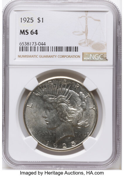 1925 $1  Tiara Die Gouge, VAM-1A2 MS thumbnail 9