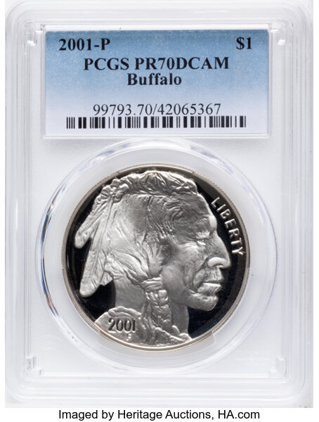 2001-P S$1 American Buffalo PR DCAM thumbnail 4
