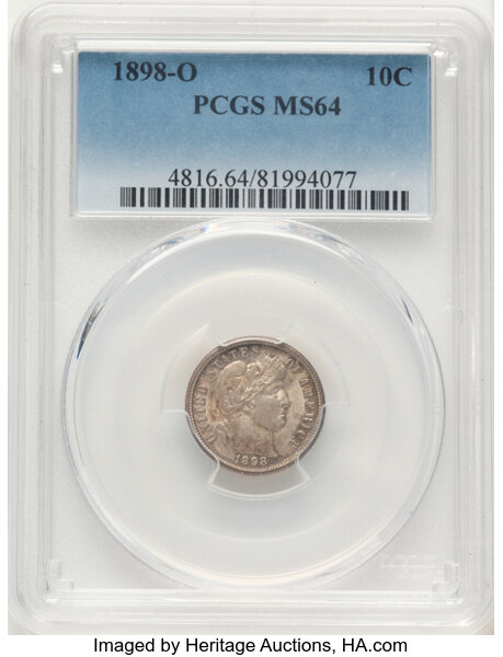 1898-O 10c MS thumbnail 2