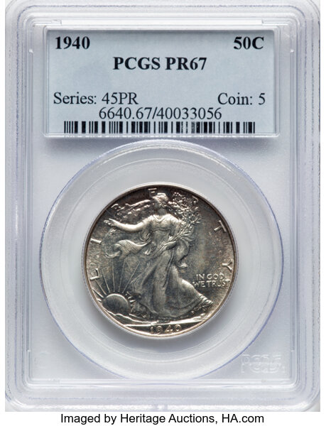 Image for 1940 50c PR67
