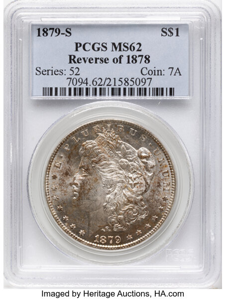 1879-S $1  Reverse of 1878, VAM-66 MS thumbnail 4