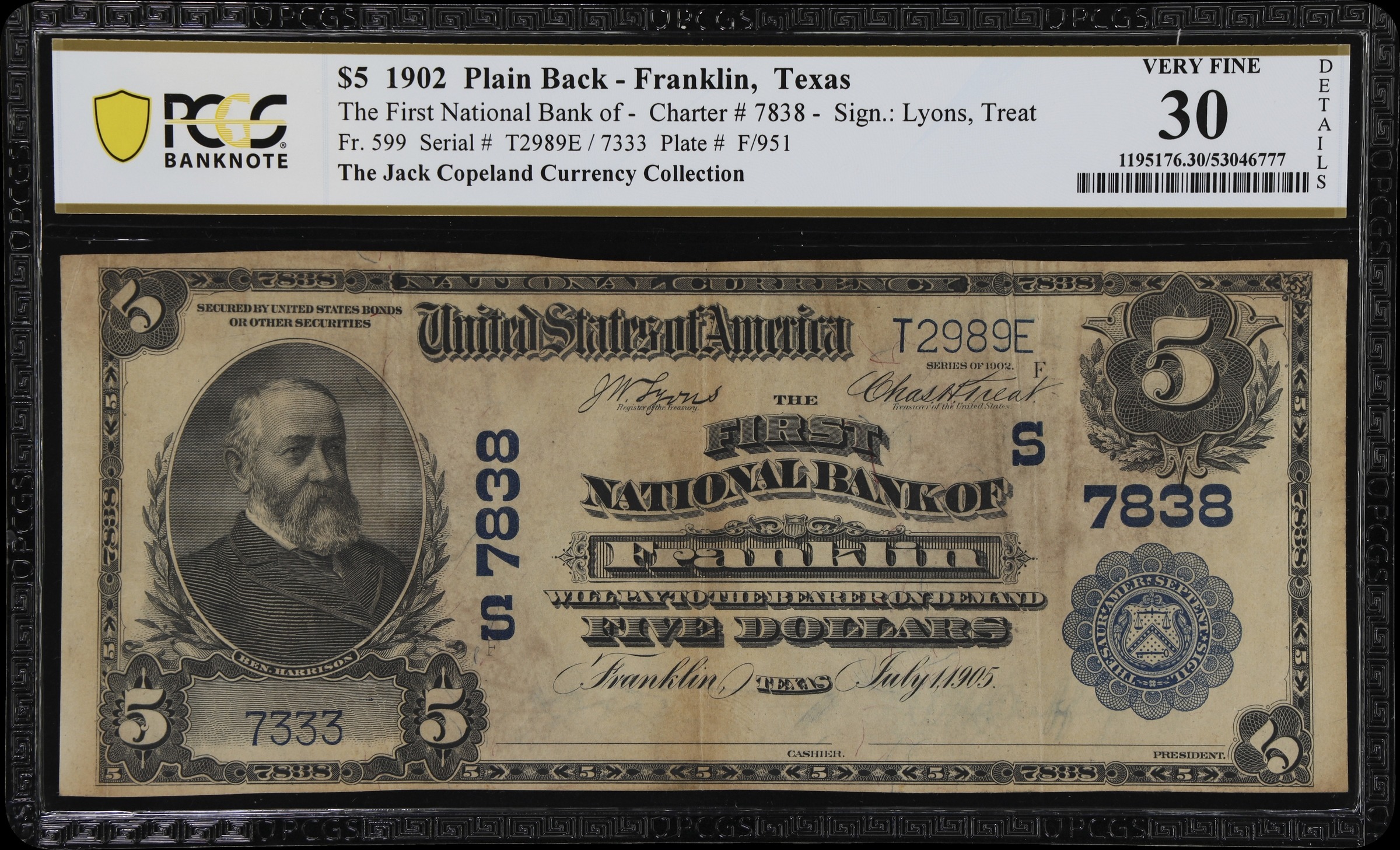 1902 $5  3rd Charter Period, 3rd Issue, Plain Back (Fr. 599) thumbnail 12