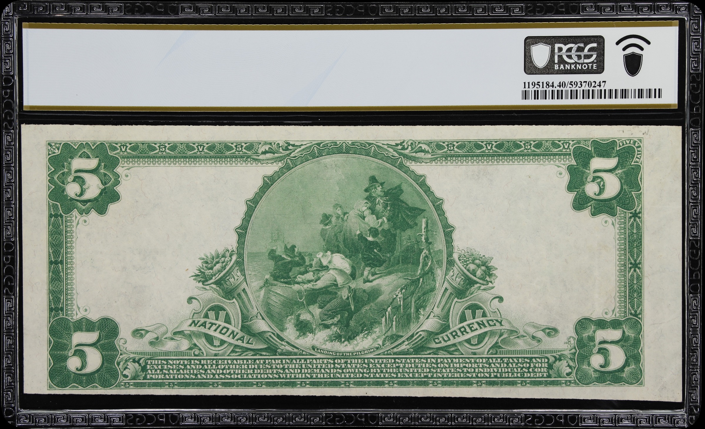 1902 $5  3rd Charter Period, 3rd Issue, Plain Back (Fr. 603) thumbnail 8