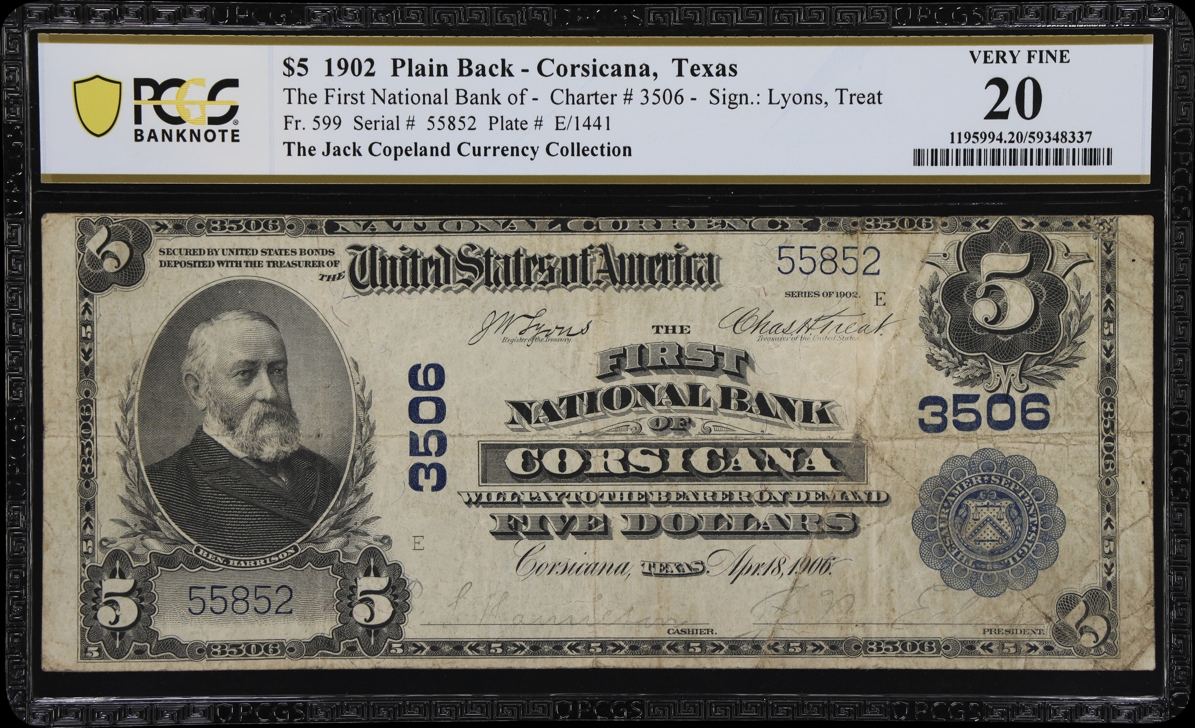 1902 $5  3rd Charter Period, 3rd Issue, Plain Back (Fr. 599) thumbnail 13