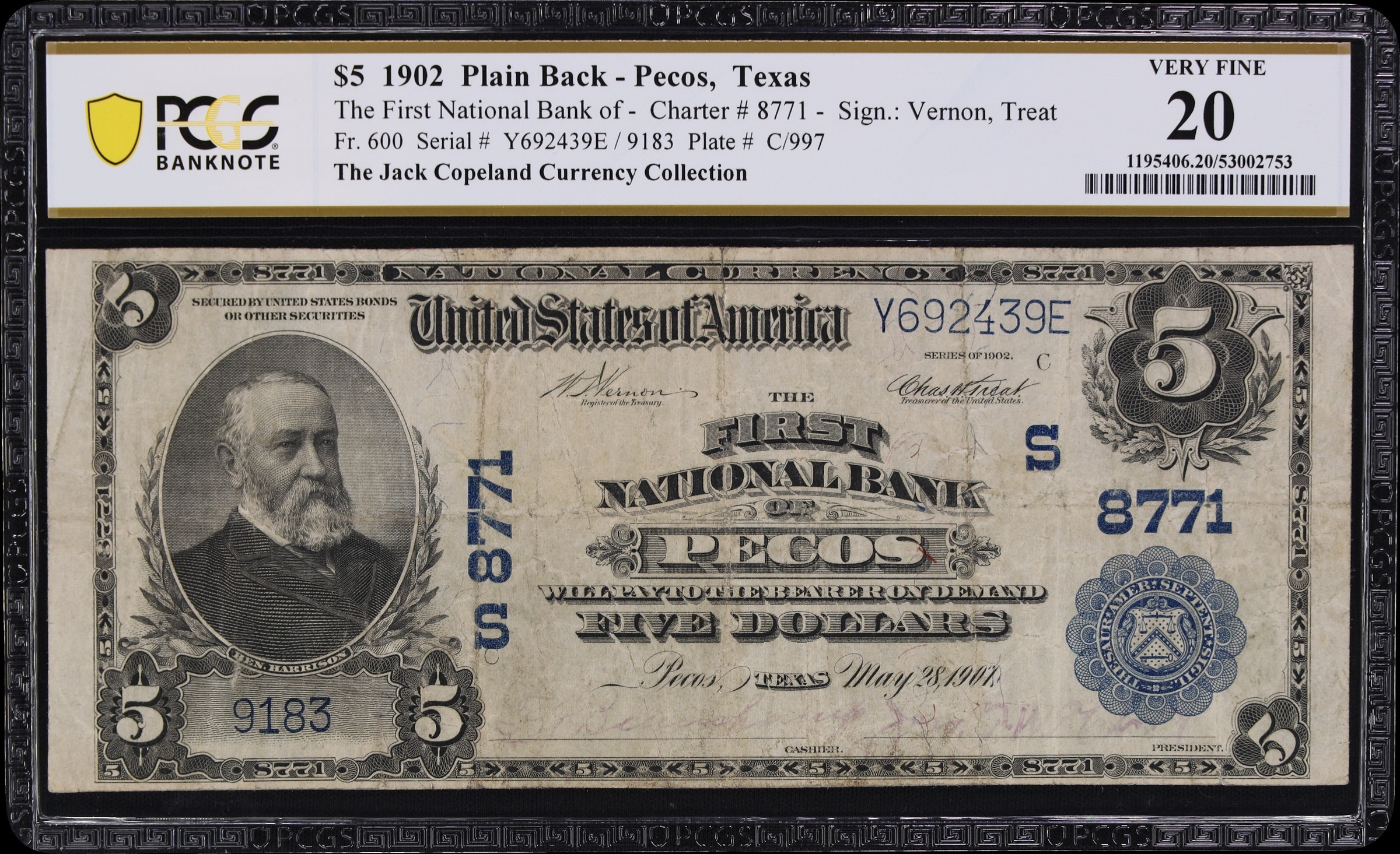 1902 $5  3rd Charter Period, 3rd Issue, Plain Back (Fr. 600) thumbnail 19