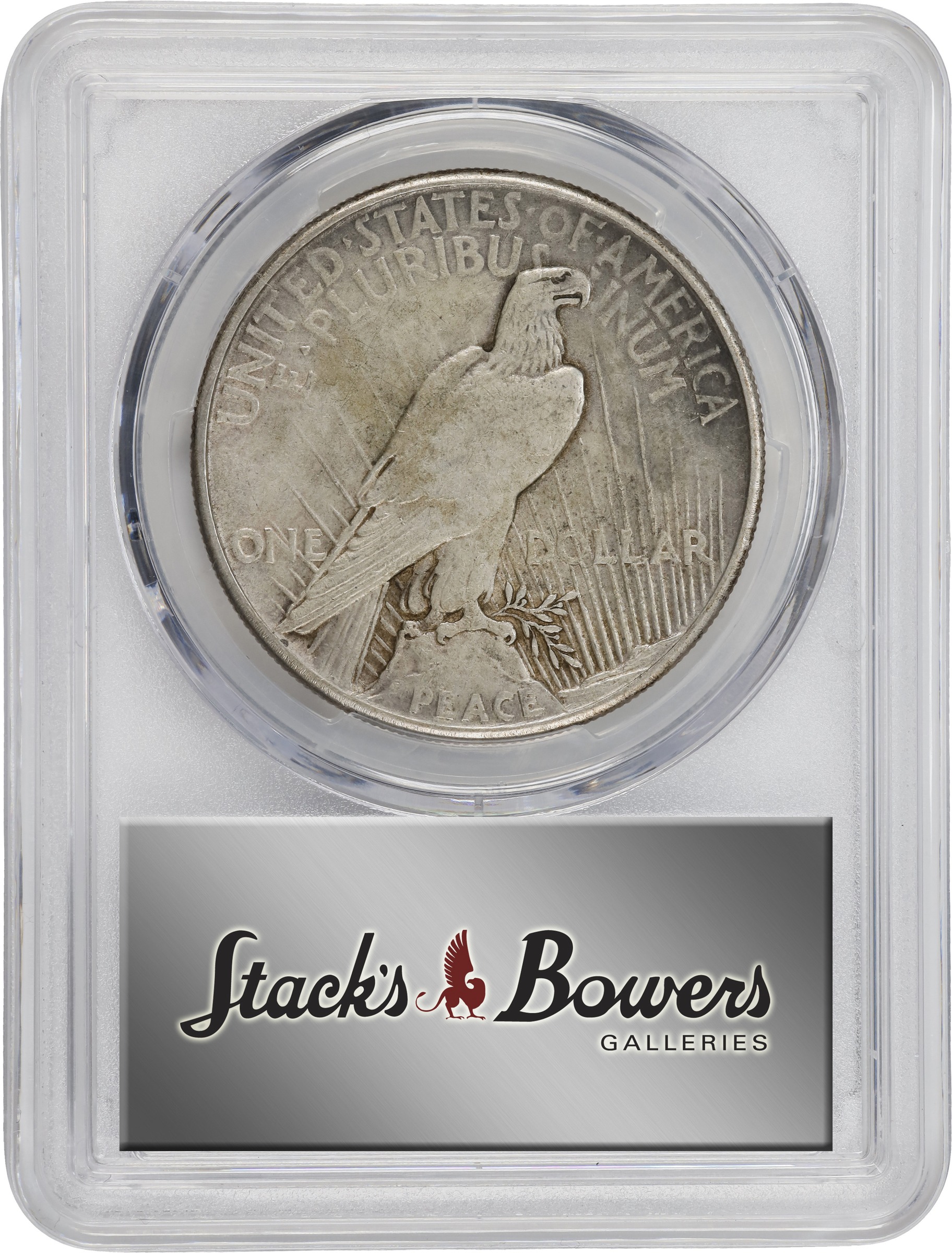 1921 $1  Peace, High Relief XF40 CAC thumbnail 4
