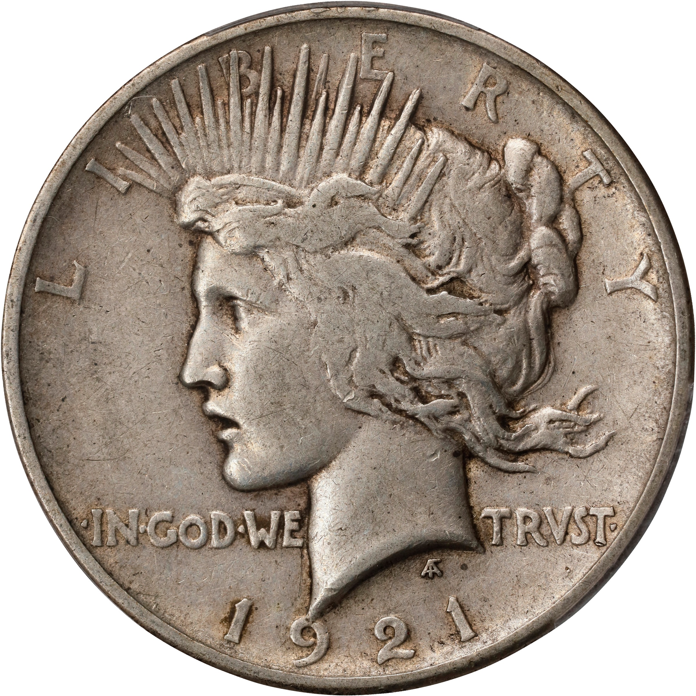 1921 $1  Peace, Satin Proof Reverse Die, VAM-1P MS thumbnail 6