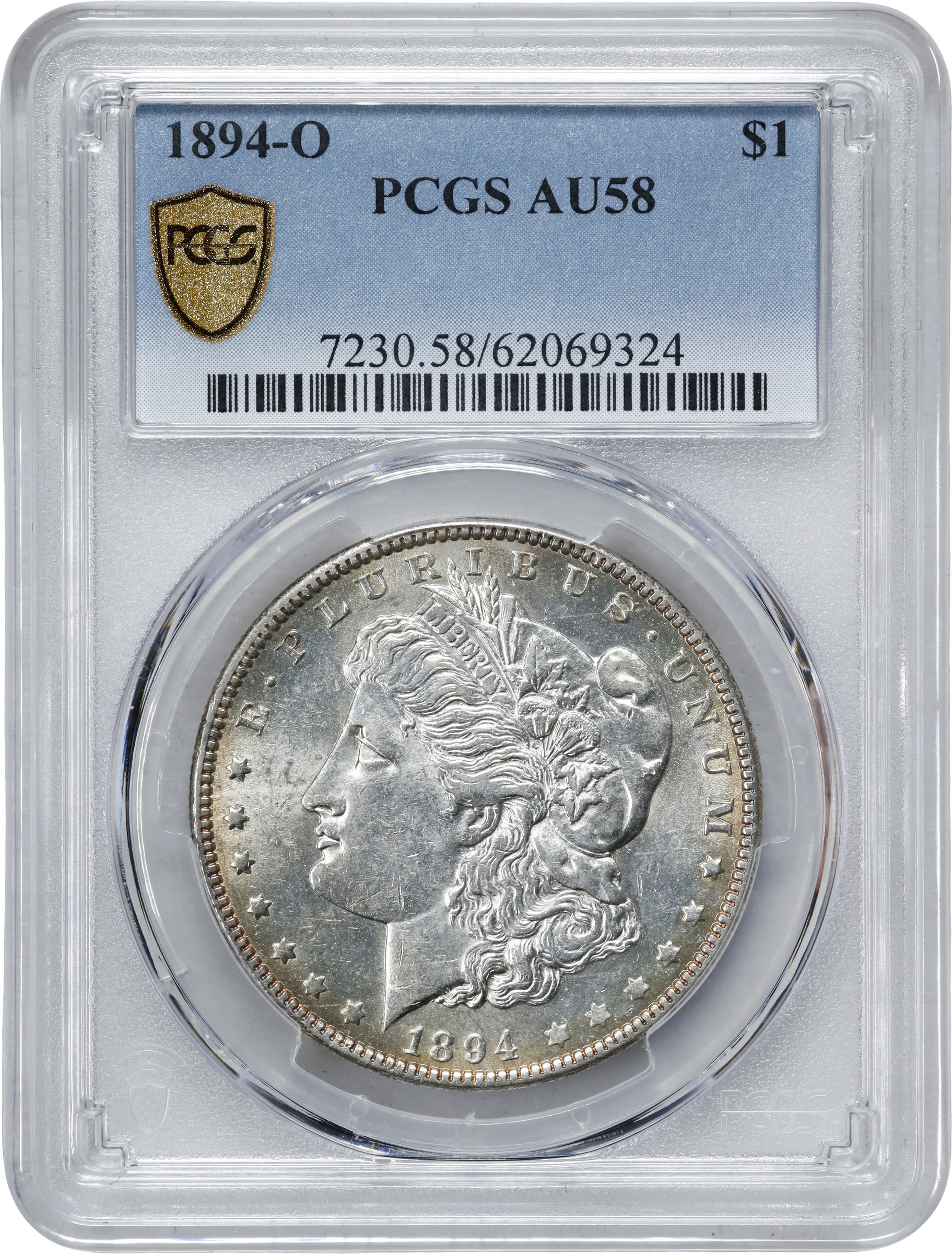 1894-O $1 AU58 CAC thumbnail 3