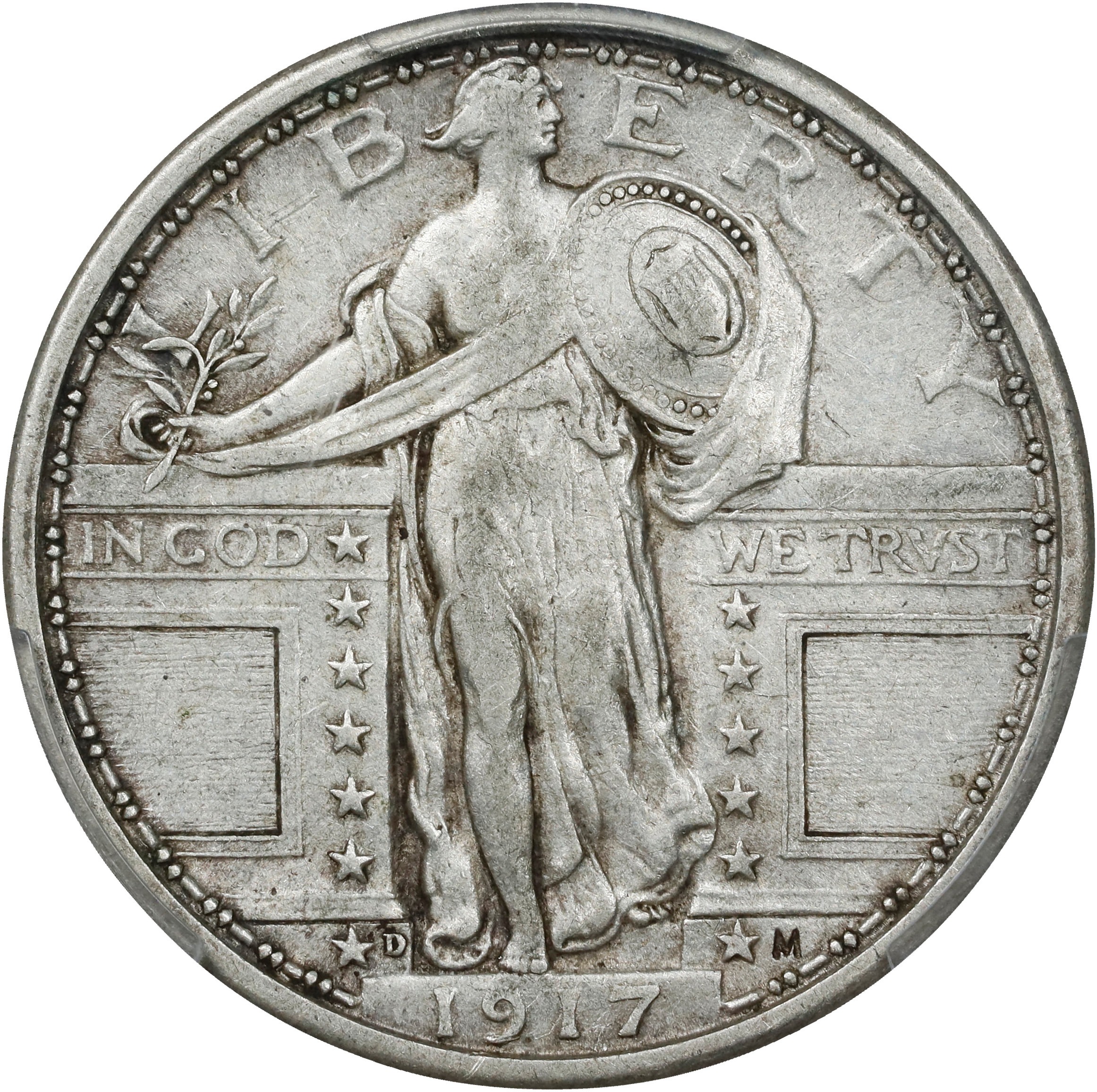 1917-D 25c Type 2 MS thumbnail 4