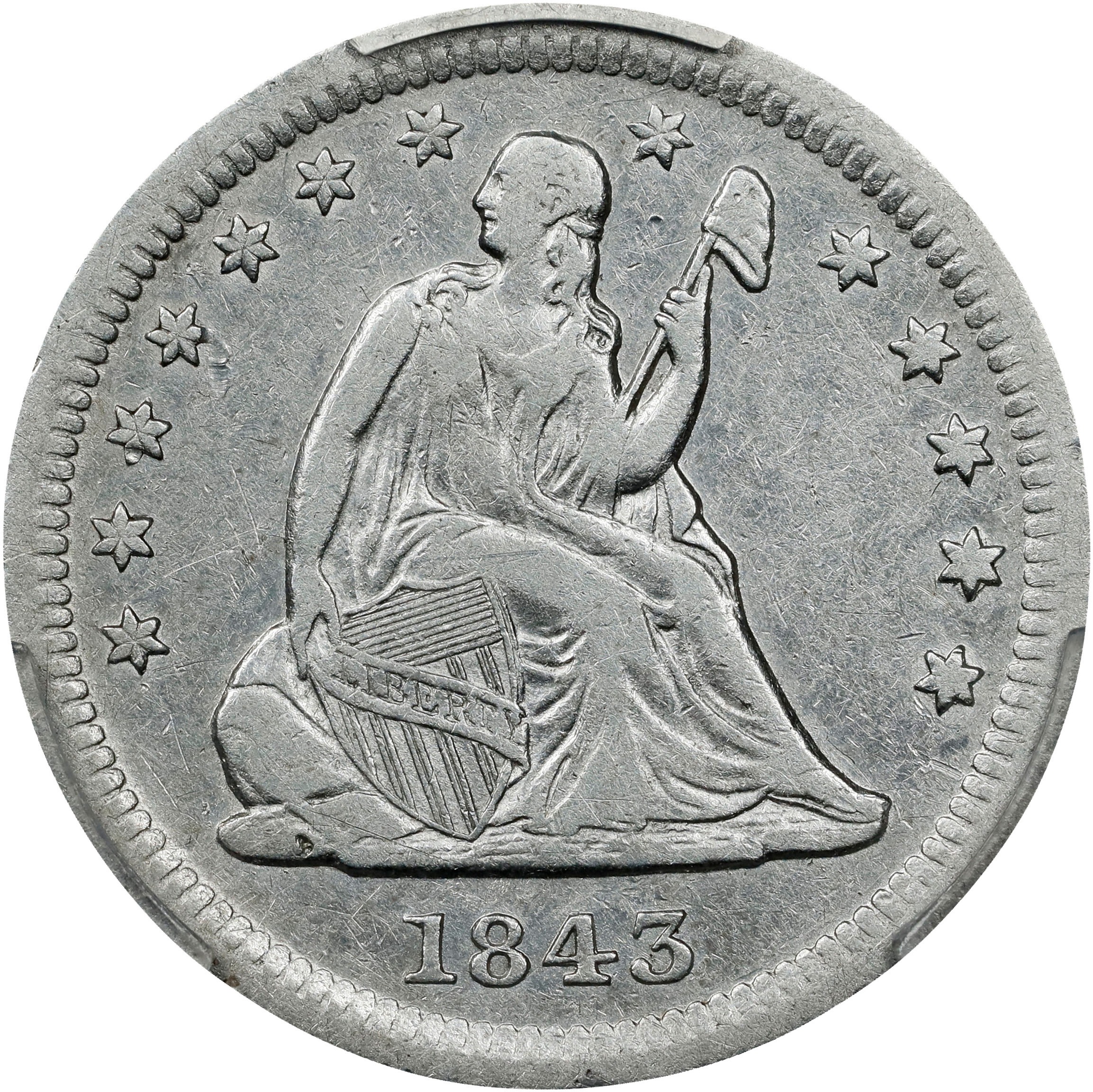 1843-O 25c Small O MS thumbnail 3