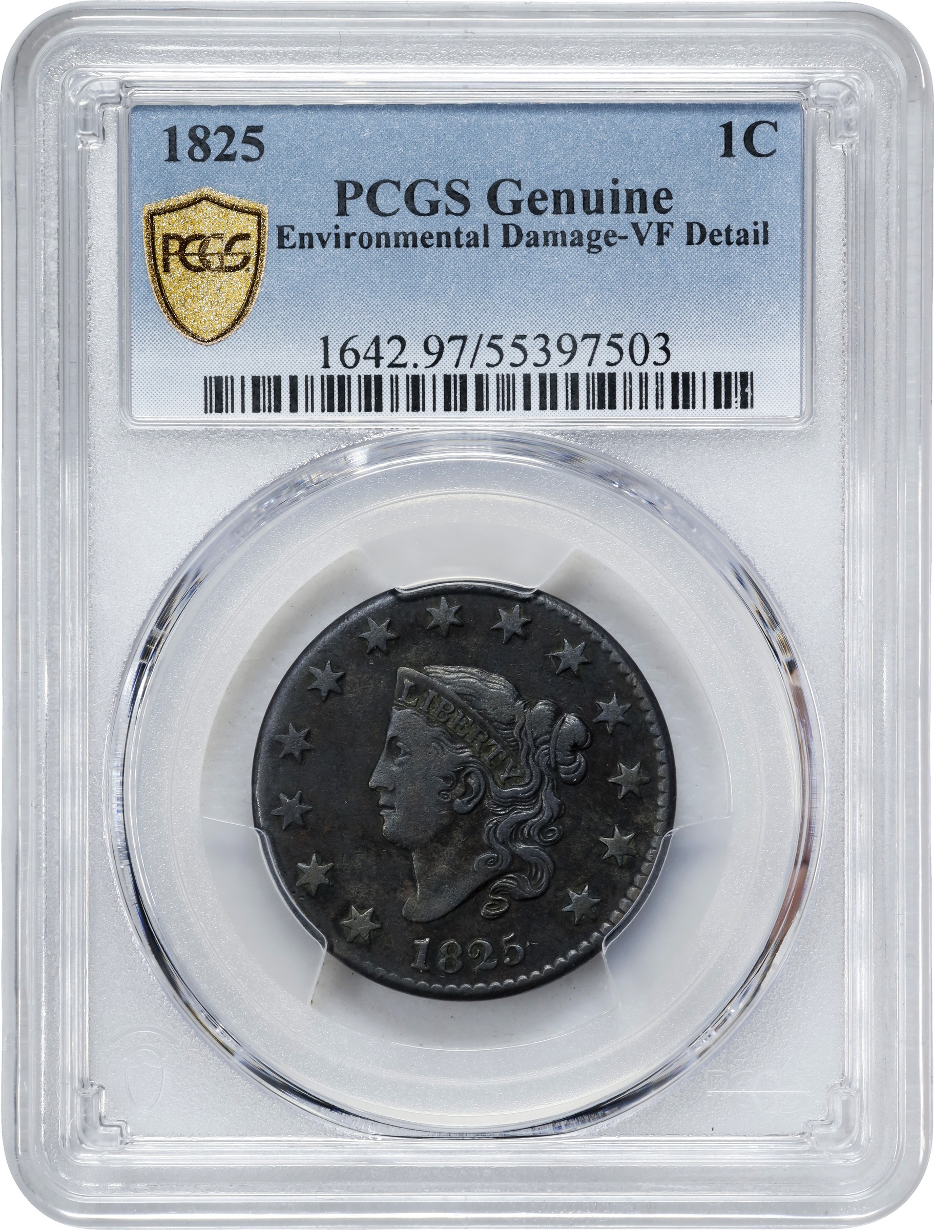 1825 1c MS BN AU55 BN thumbnail 25