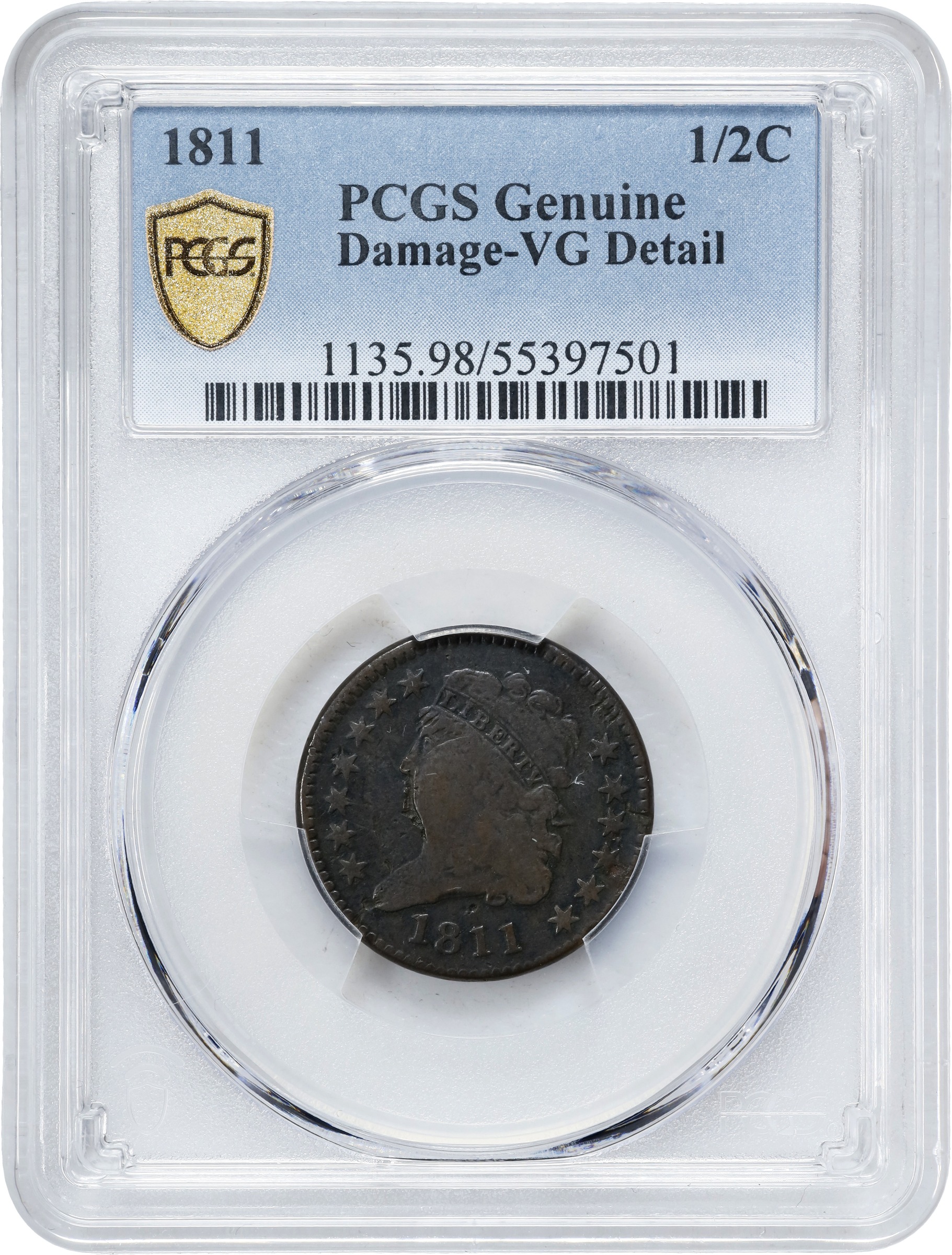 1811 1/2c MS BN MS65 BN thumbnail 22