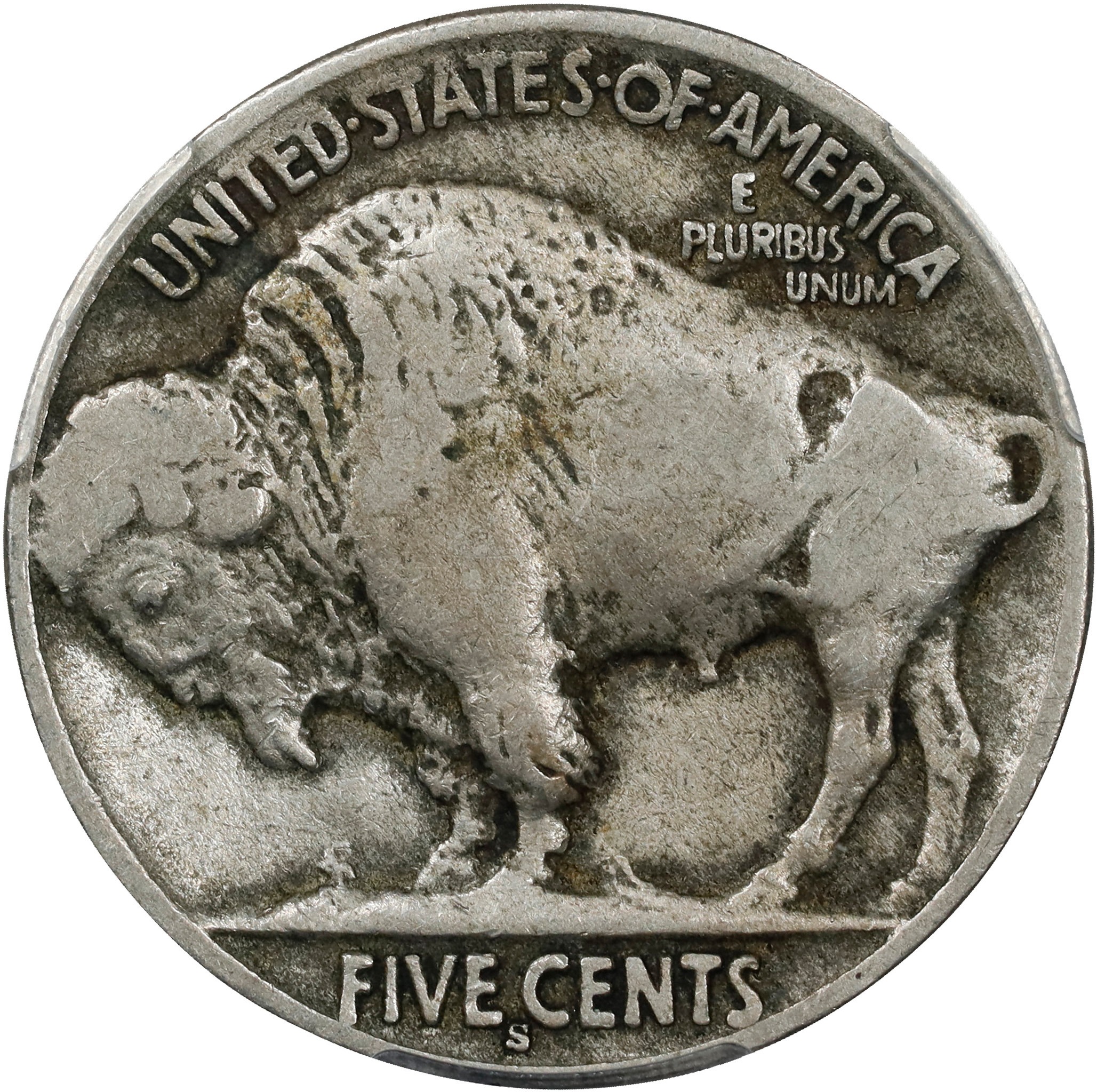 Buffalo Nickel 5c Type 2 Reverse, 1913-1938 [Type] F15 CAC thumbnail 2