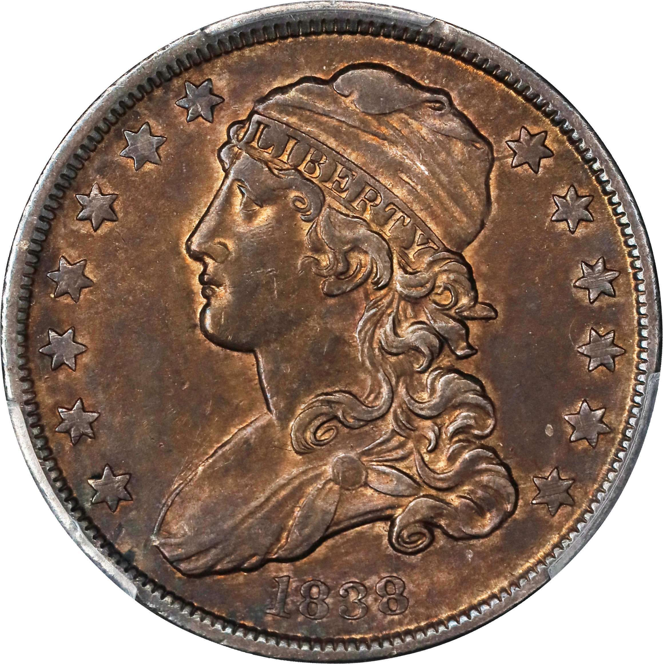 1838 25c Capped Bust MS thumbnail 3