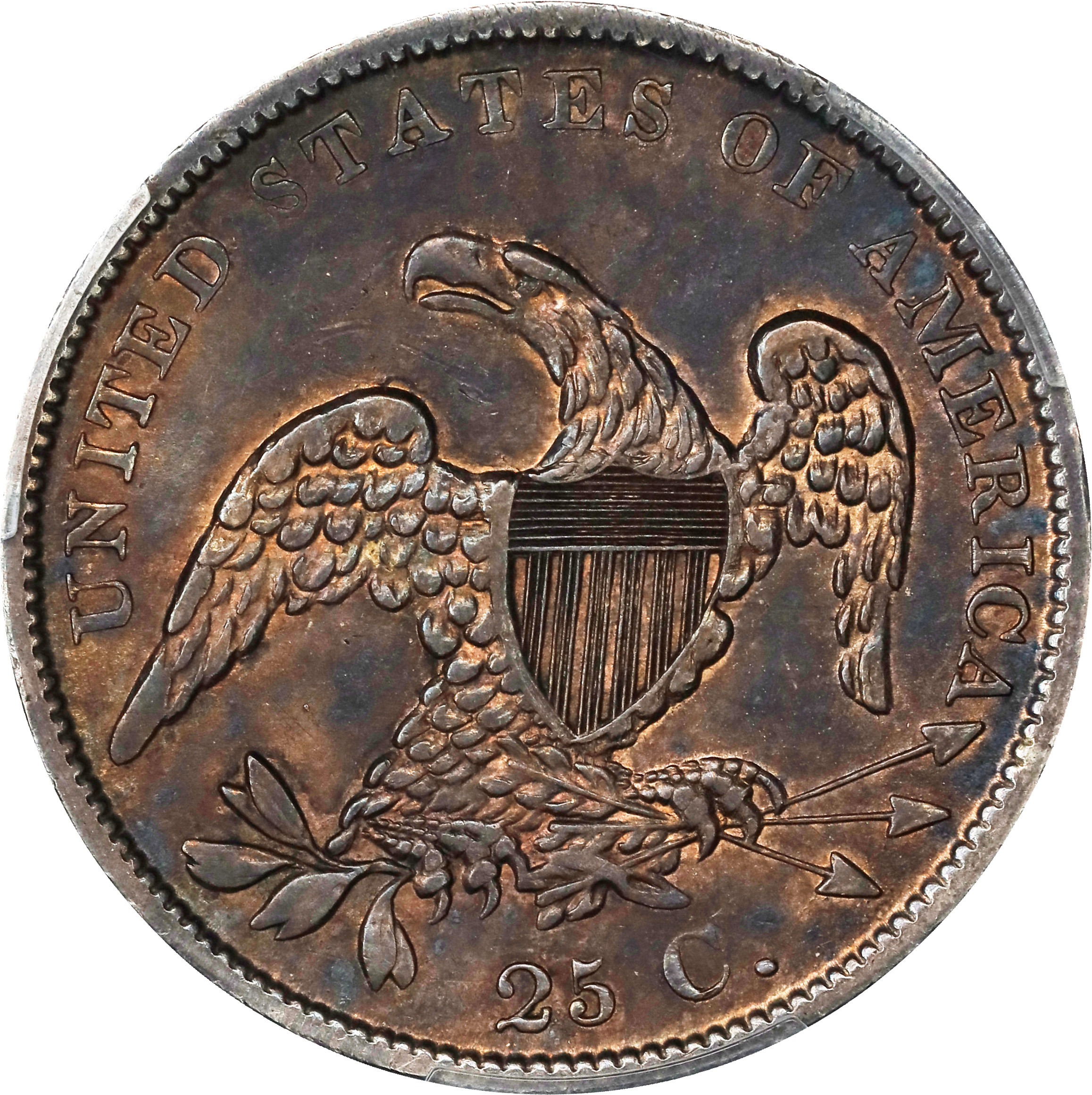 1838 25c Capped Bust MS65 CAC thumbnail 17