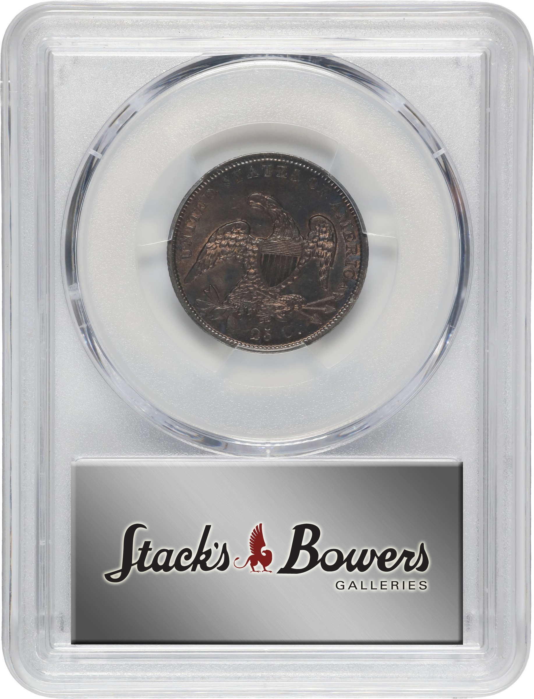 1838 25c Capped Bust MS65 CAC thumbnail 19