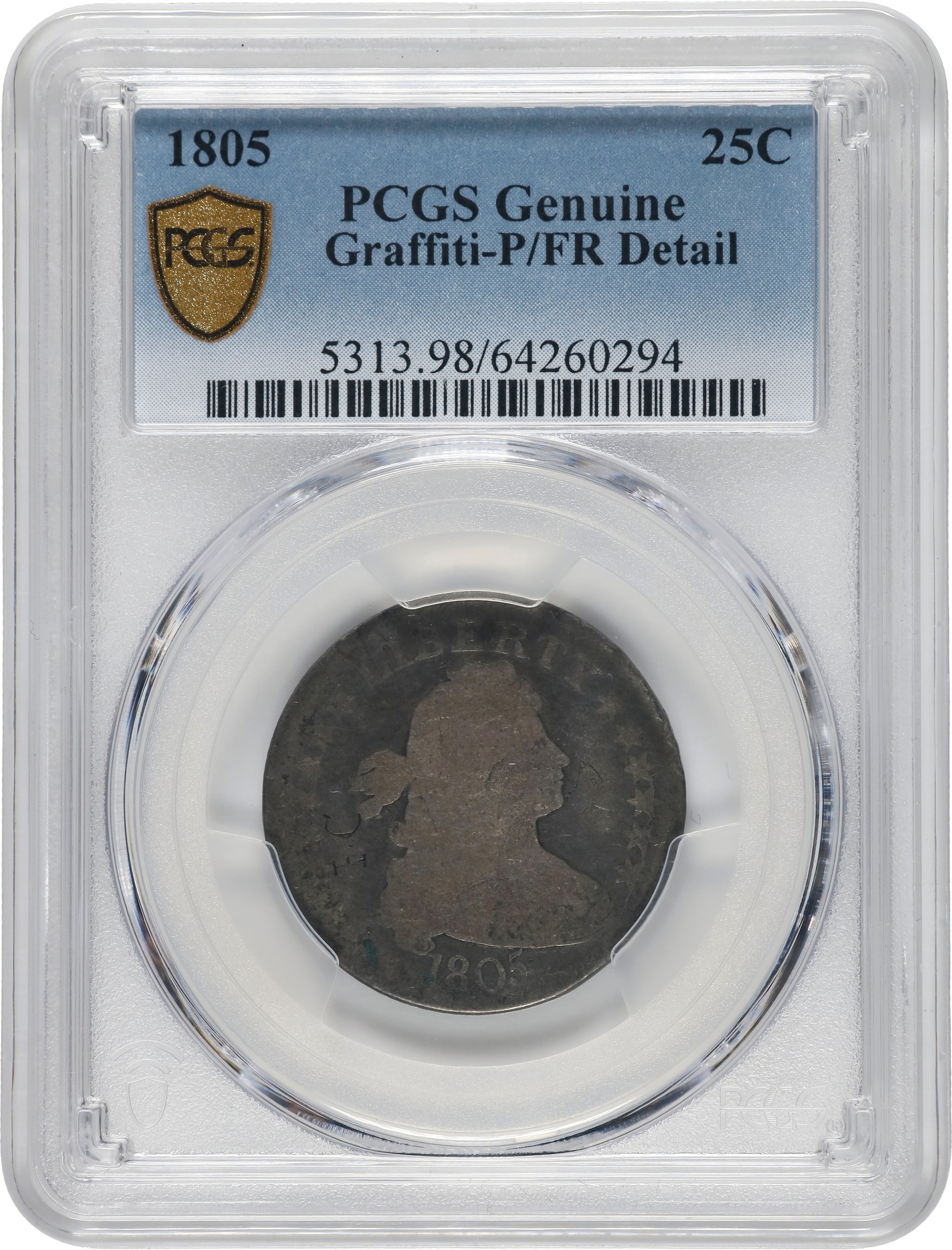 Draped Bust Quarter 25c Heraldic Eagle, 1804-1807 [Type] MS65 thumbnail 21