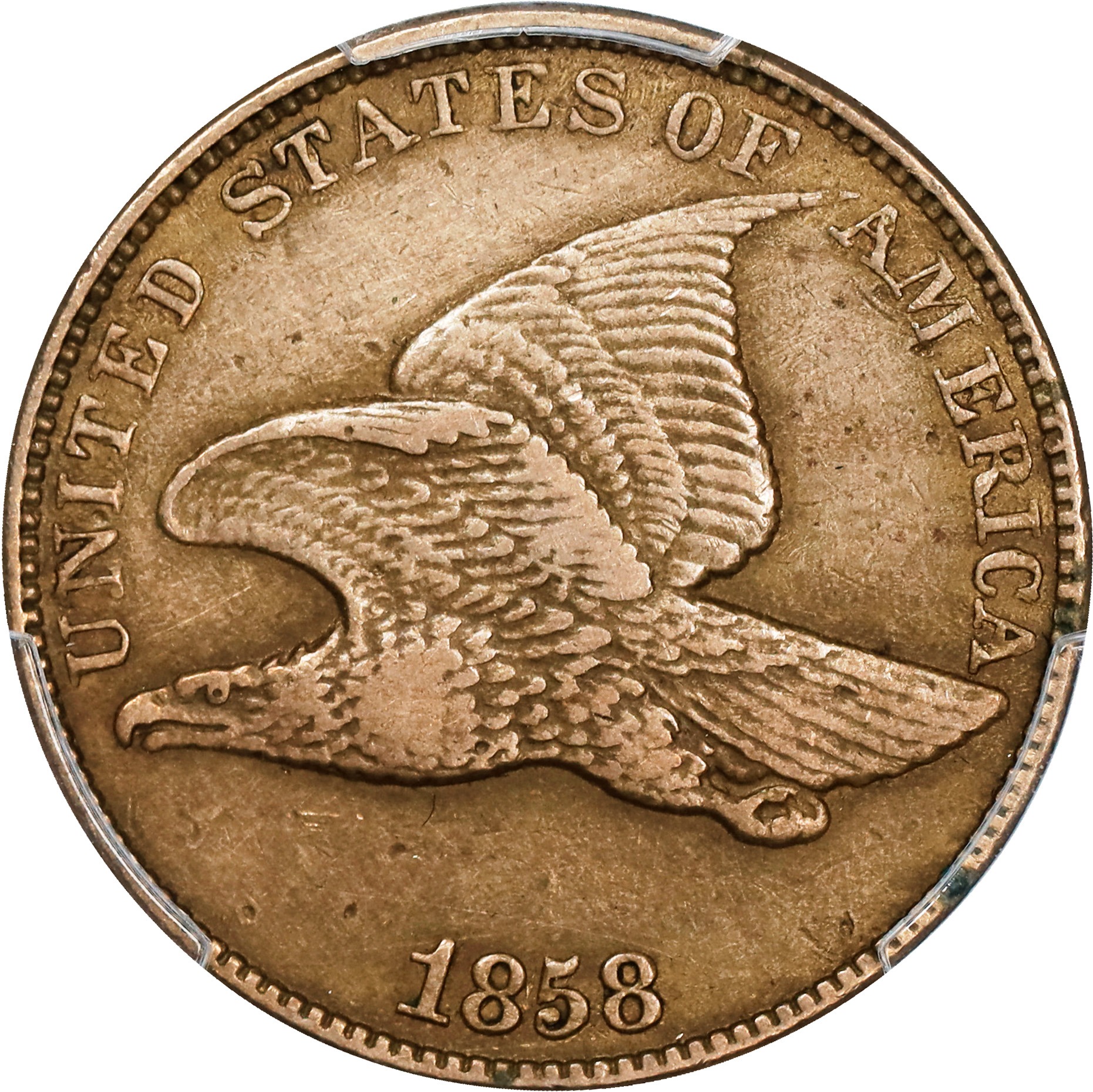1858 1c LL, Doubled Die Obv, FS-101, S-2 MS thumbnail 5