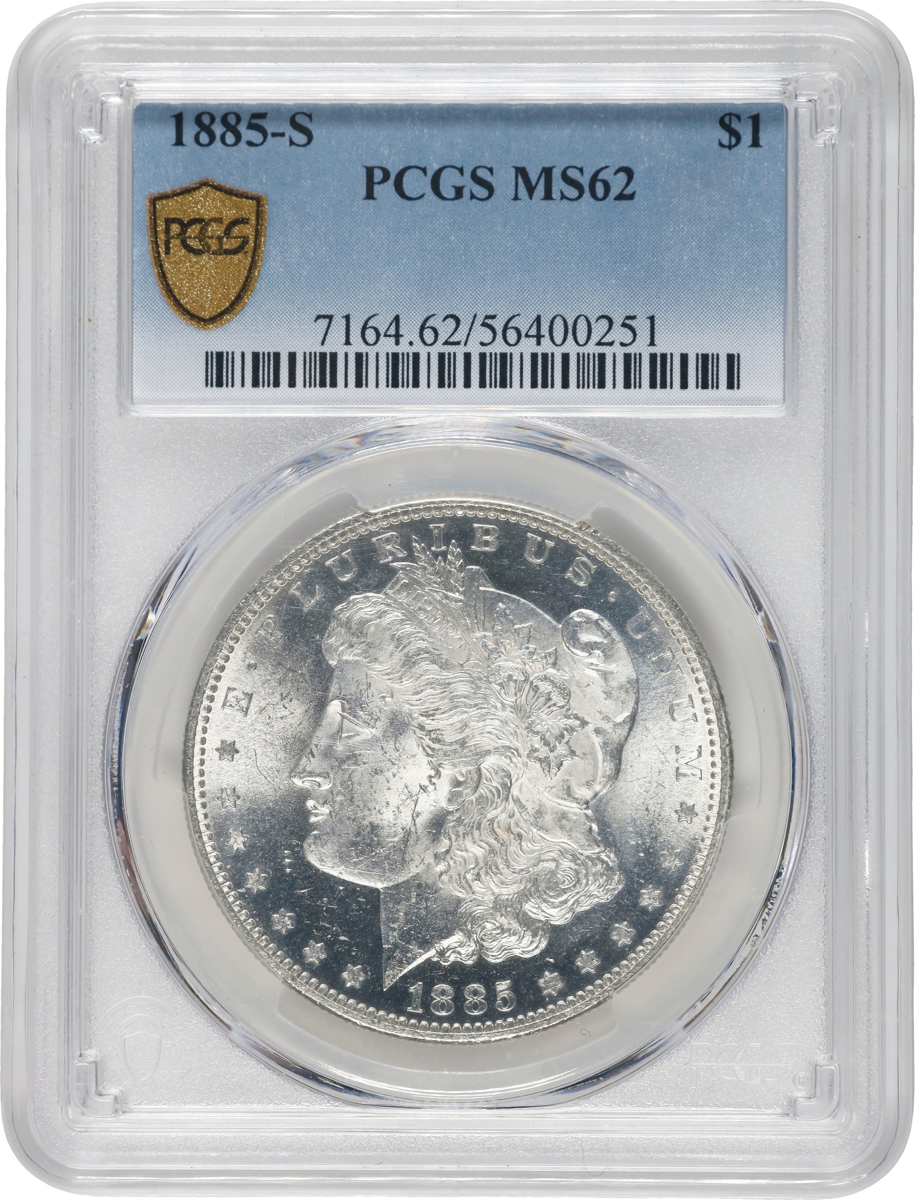 1885-S $1 MS62 CAC thumbnail 3