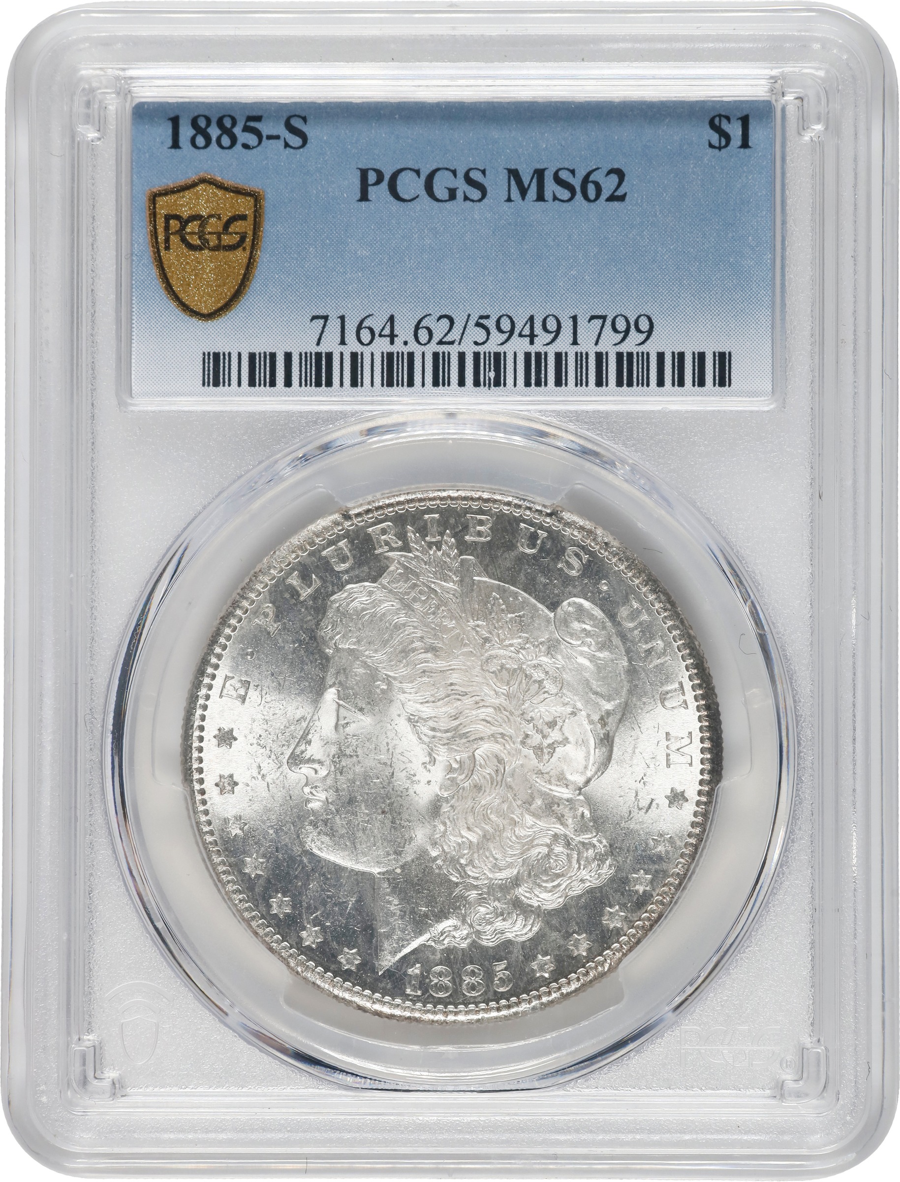 1885-S $1 MS62 CAC thumbnail 7