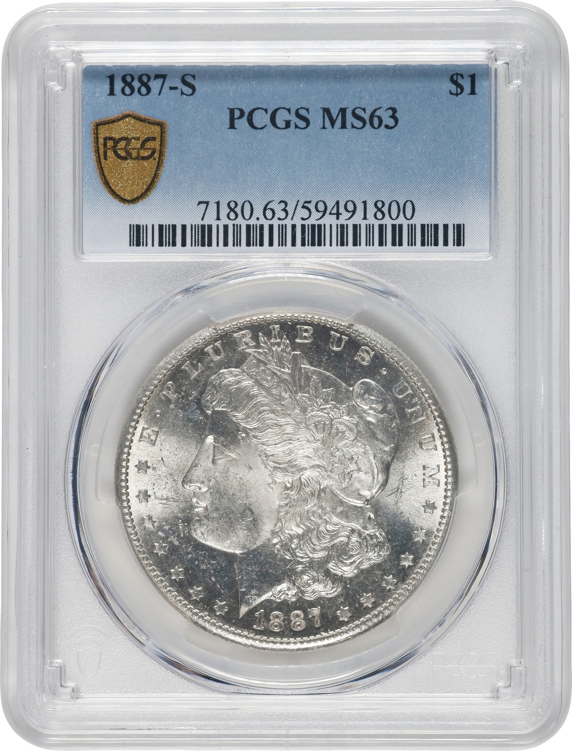 1887-S $1 MS63 thumbnail 3