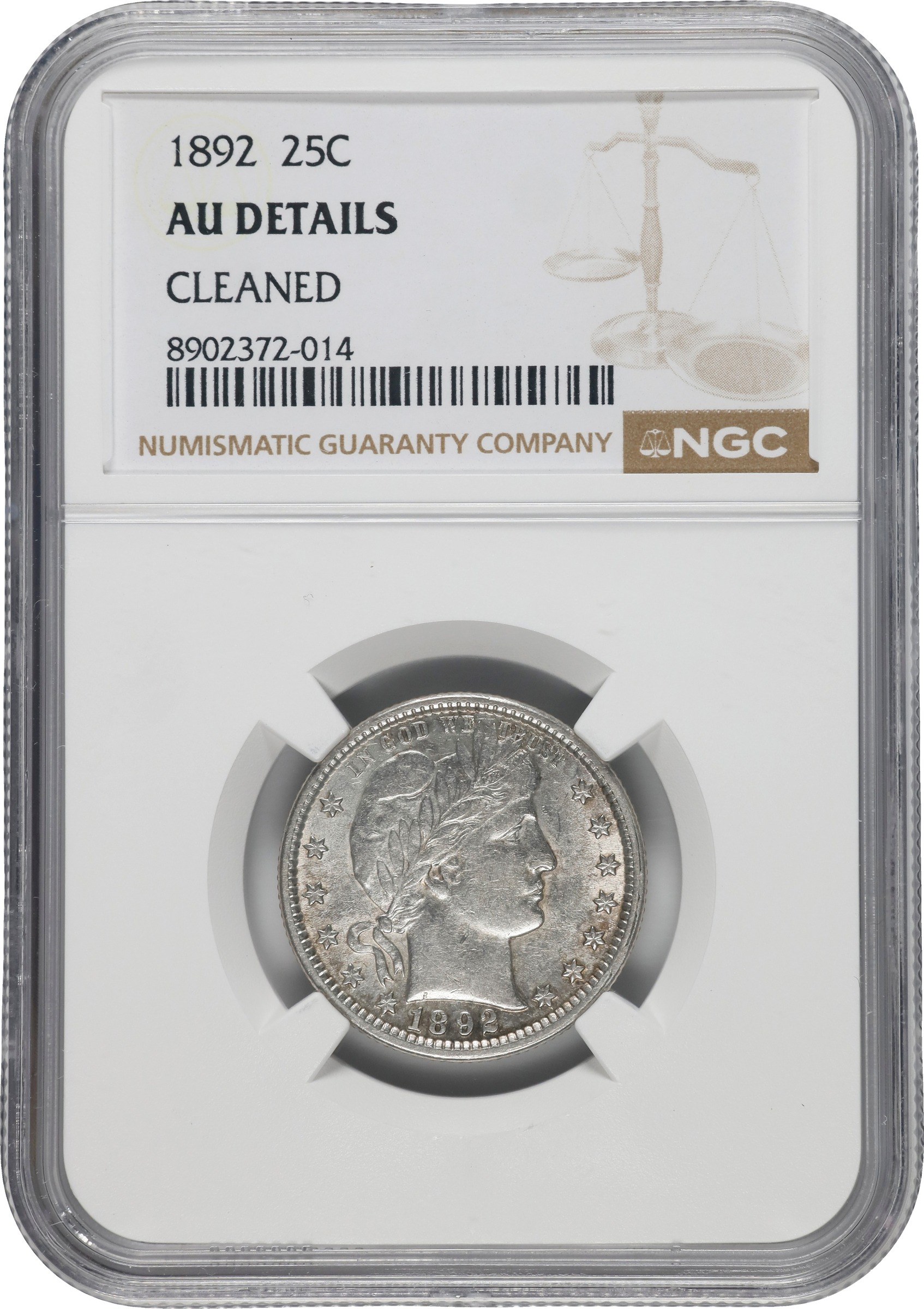 Barber Quarter 25c 1892-1916 [Type] MS60 thumbnail 25