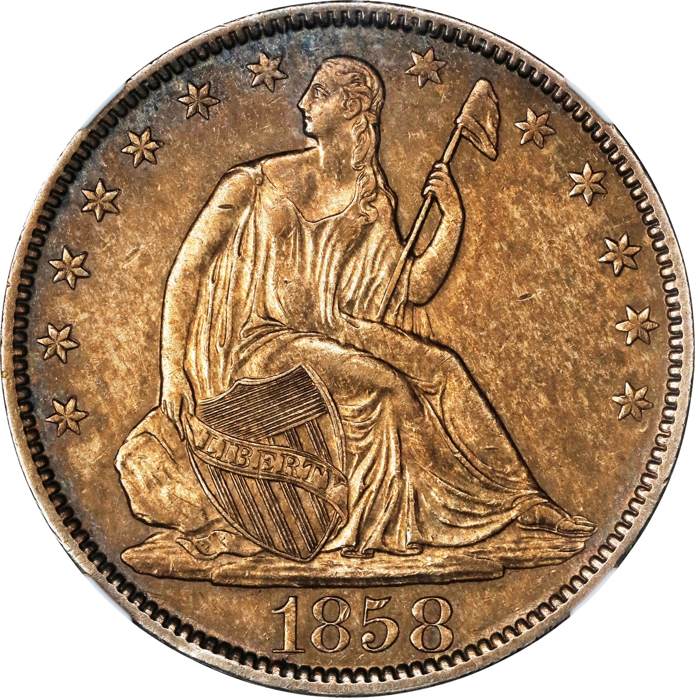 1858-O 50c MS thumbnail 8