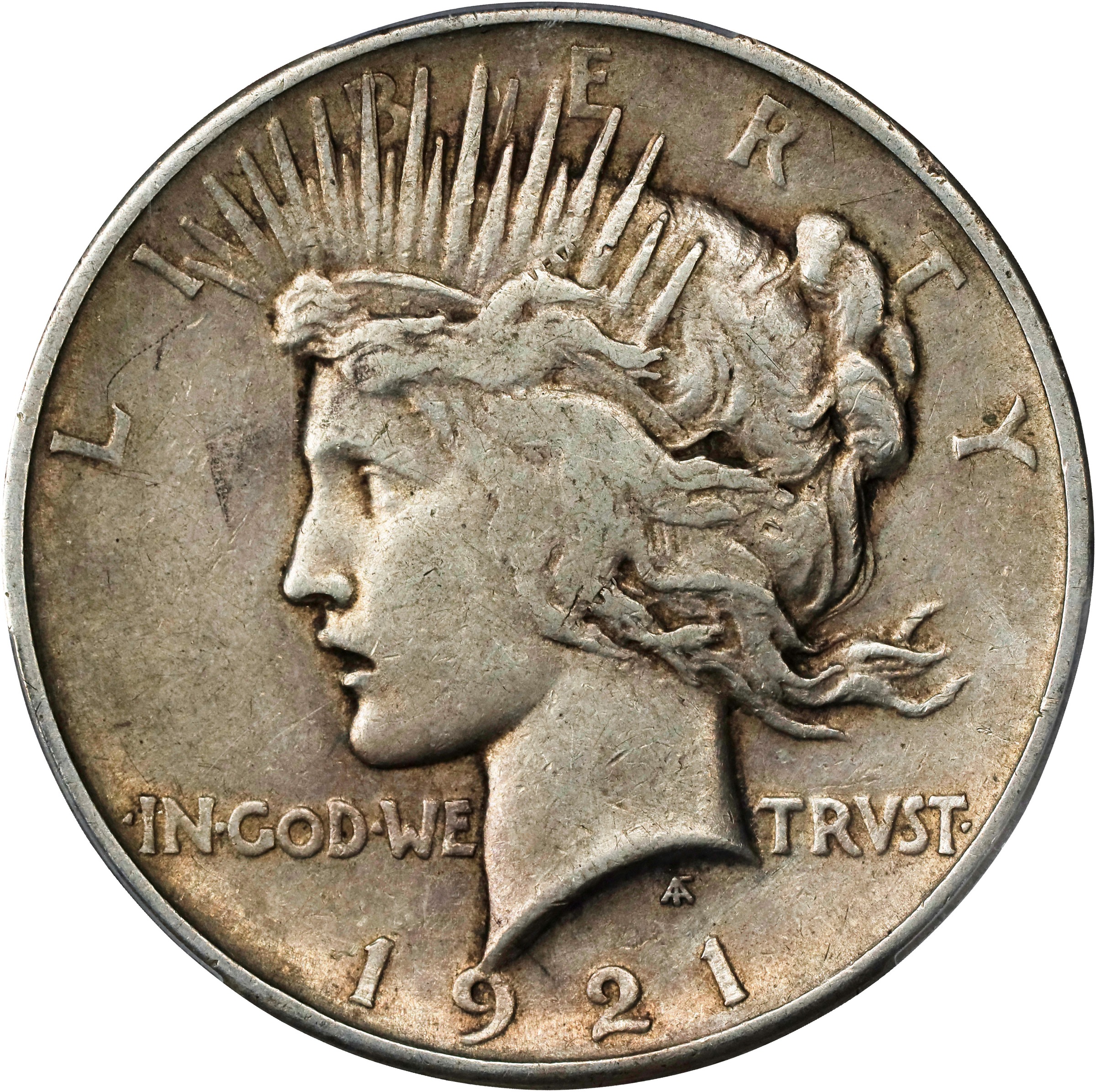 1921 $1  Peace, Satin Proof Reverse Die, VAM-1P MS thumbnail 7
