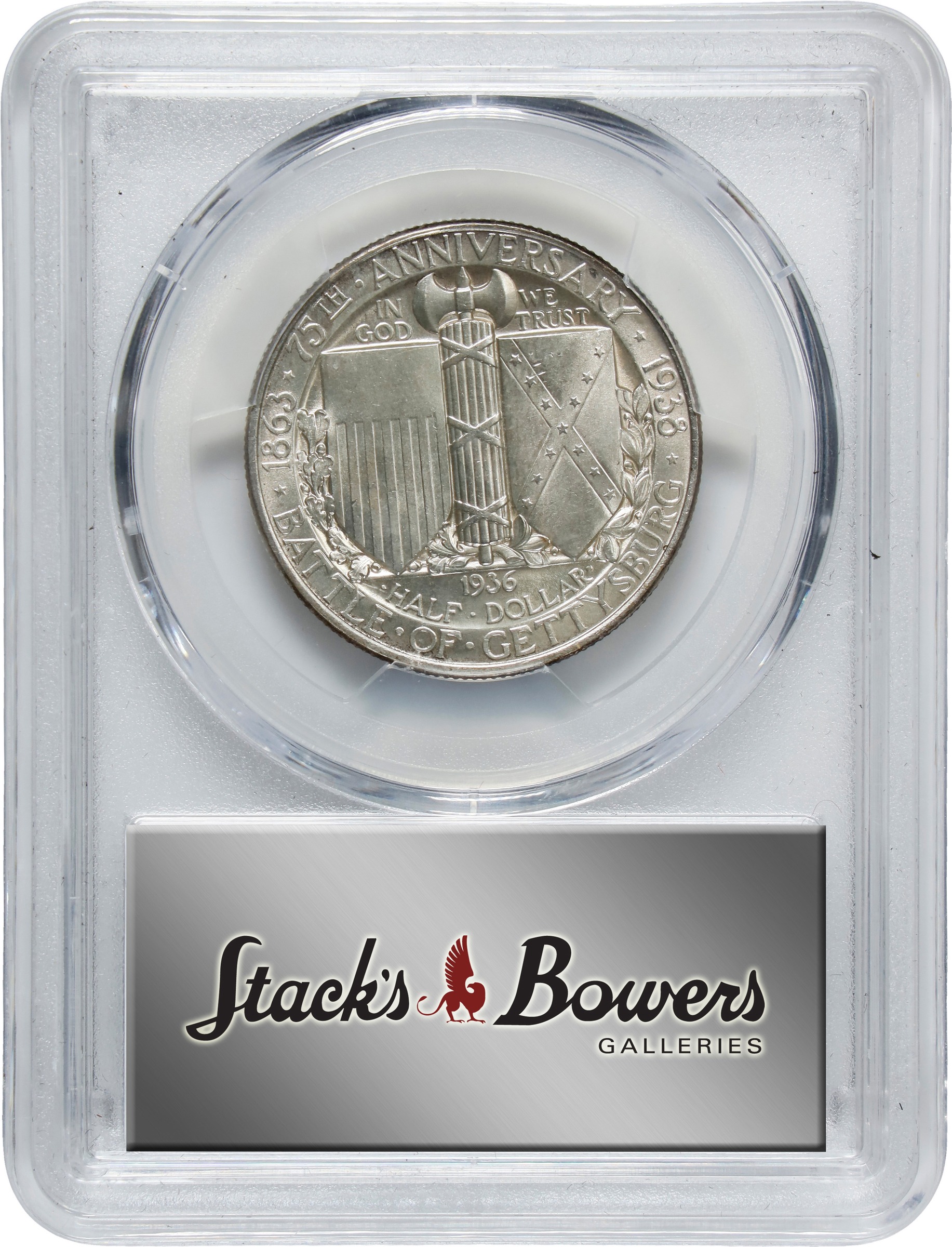 1936 50c Gettysburg MS65 CAC thumbnail 4