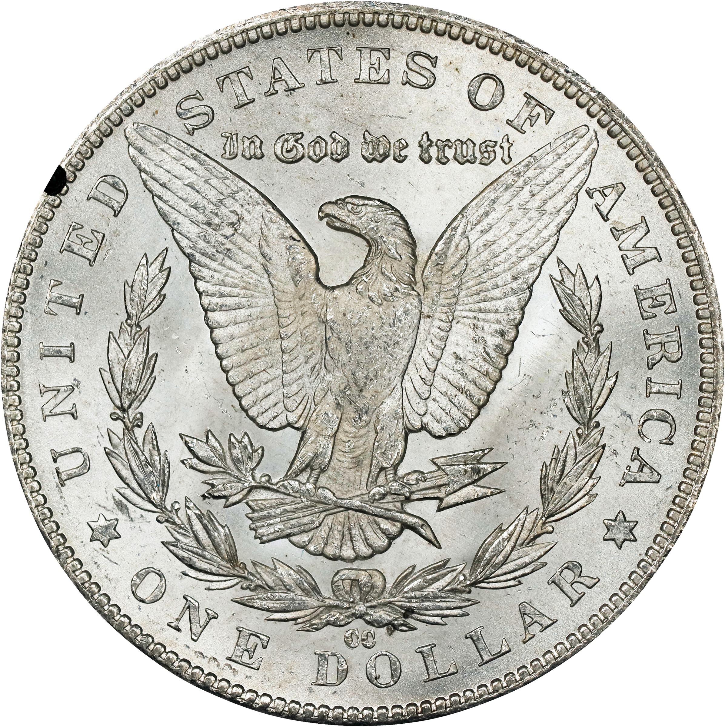 Morgan $1  Carson City Mint, GSA Hoard Hard package [Type] MS61 CAC thumbnail 2
