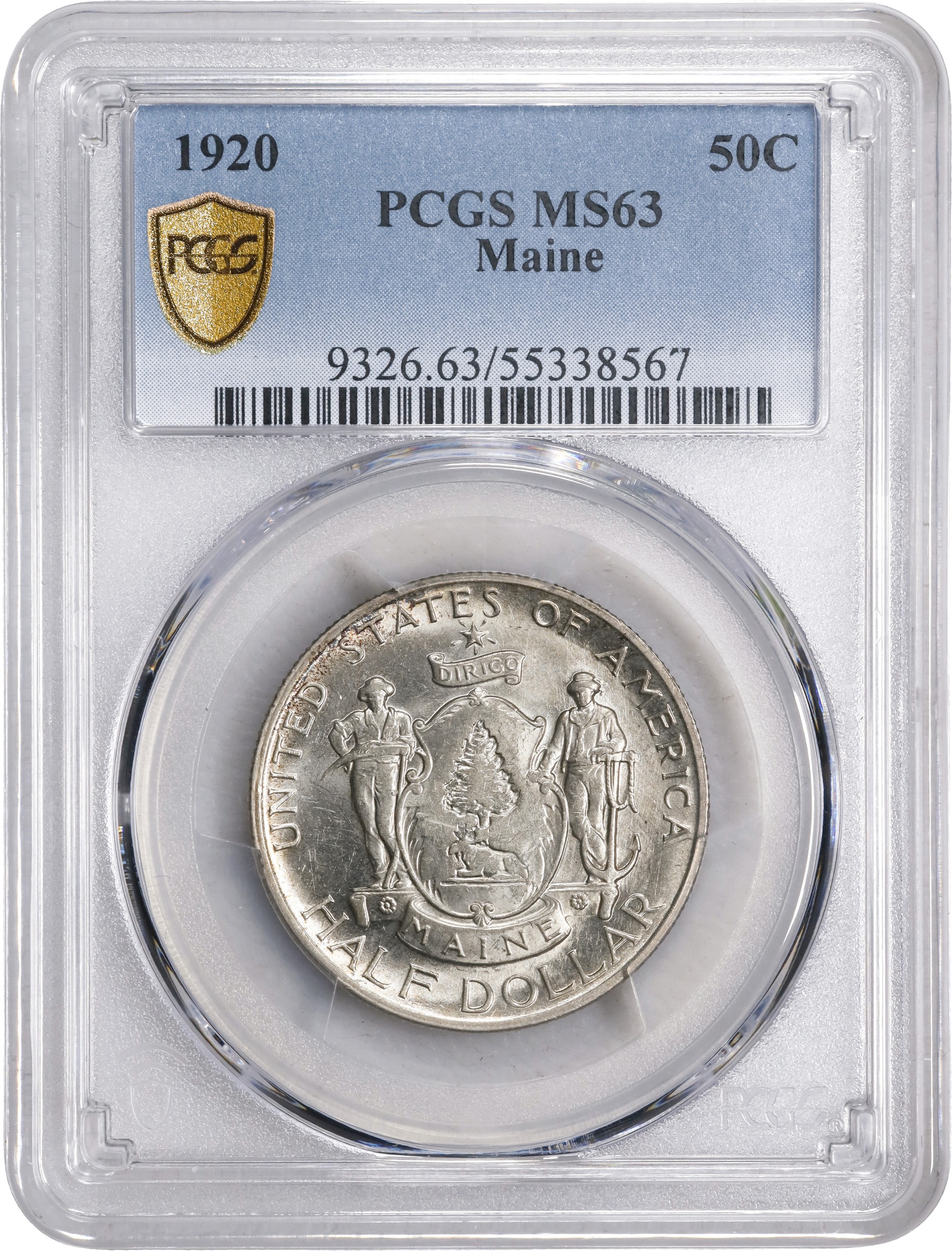 1920 50c Maine MS63 thumbnail 3