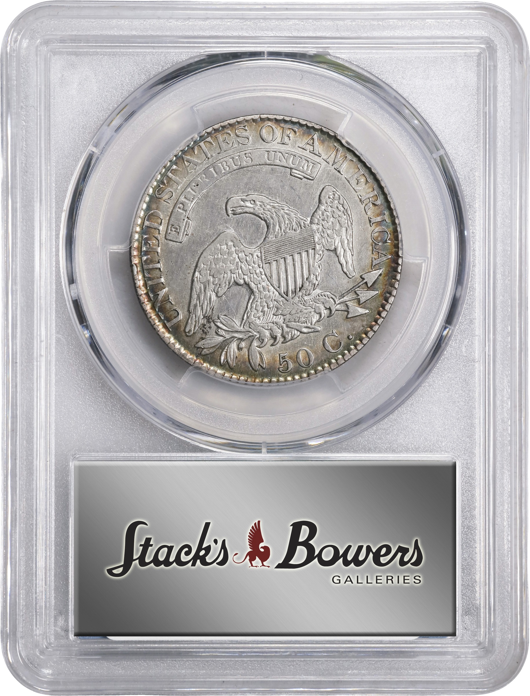 Capped Bust Half Dollar 50c Lettered Edge, 1807-1836 [Type] MS68 CAC thumbnail 22